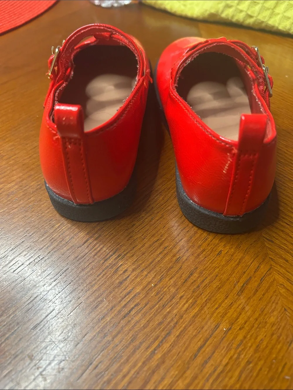 Classic Red Mary Jane Kids Shoes